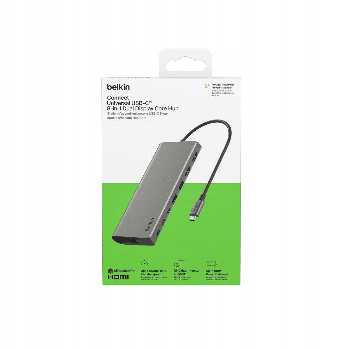 Belkin Laptop Hub Station, USB-C 3.2 / USB-A 3.0 / HDMI / RJ45, Core