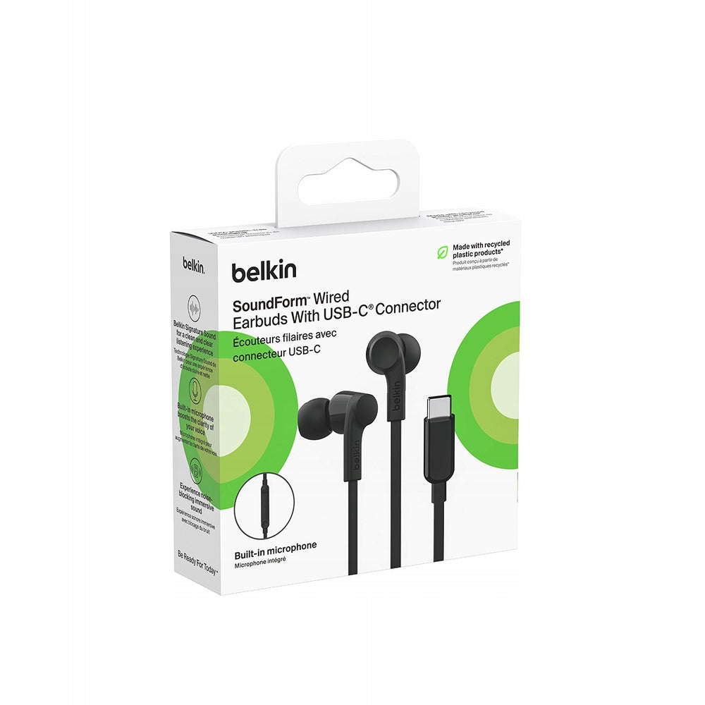 Belkin SoundForm USB-C Wired Earbuds with Microphone Brand Belkin
