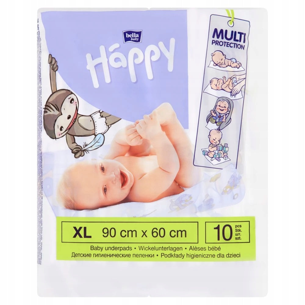 Bella Baby Happy, sanitary pads, 60x90cm, 10pcs.