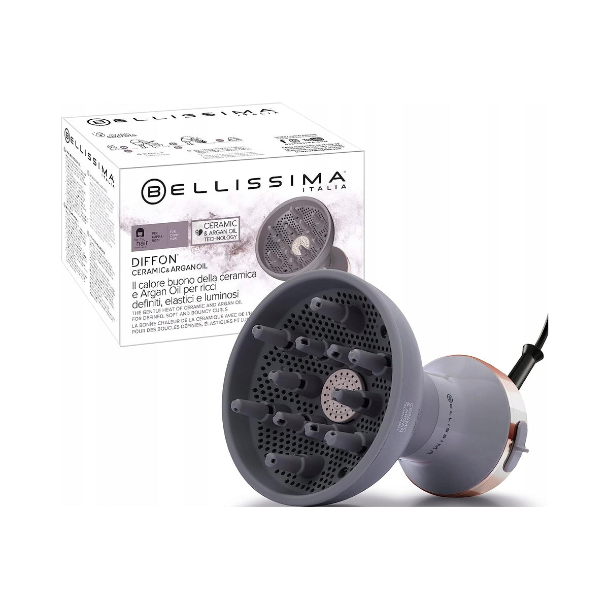 Bellissima Ceramic diffuser dryer for curly hair 700 argan