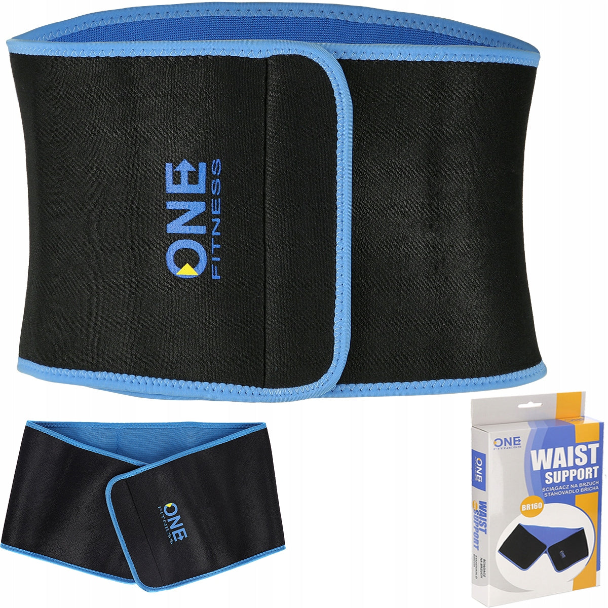 Belly band slimming thermal belt neoprene One Fitness Packaging status original