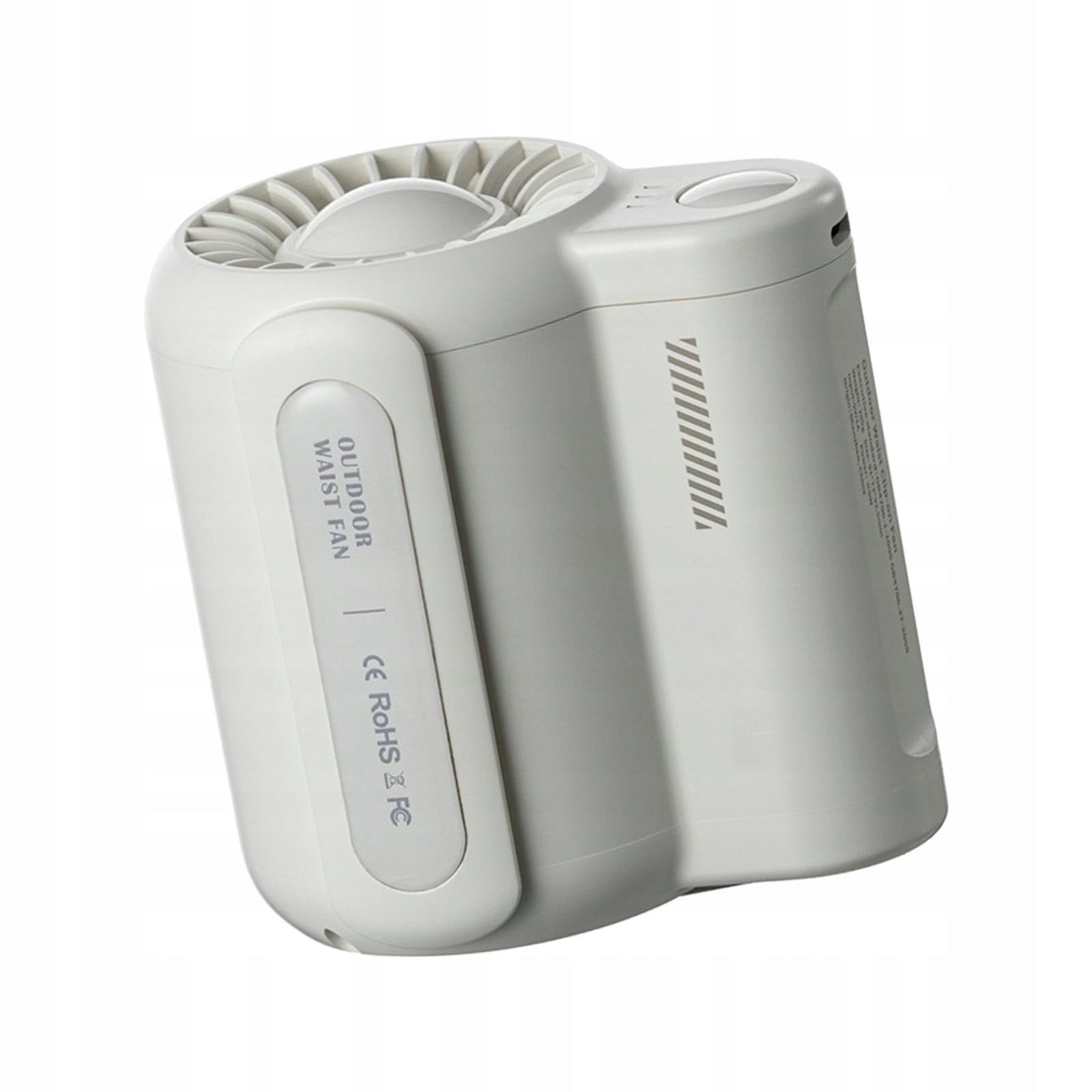 Belt Fan Portable Fan Unisex Fishing white Power 0 W