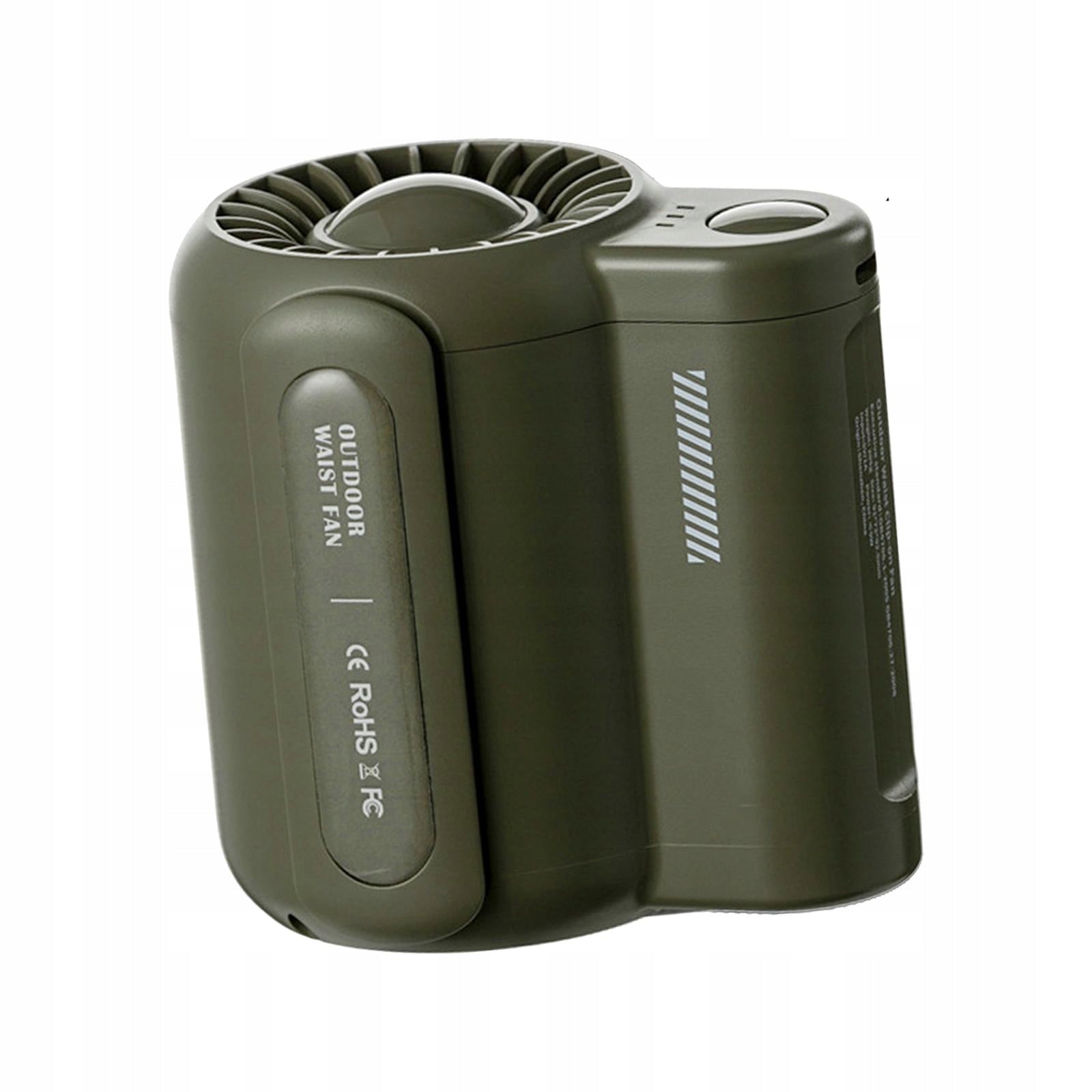 Belt Fan Waist Fan Adjustable Hands Free for green Dominant color multicolor