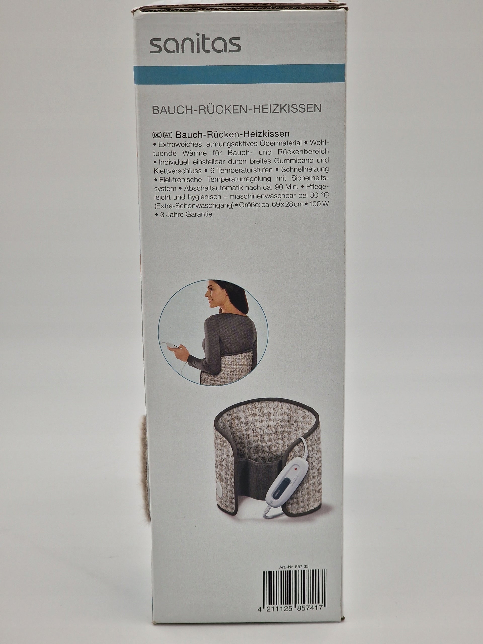 Belt Heating cushion Sanitas for abdomen/back SHK 42 beige Manufacturer code 468228