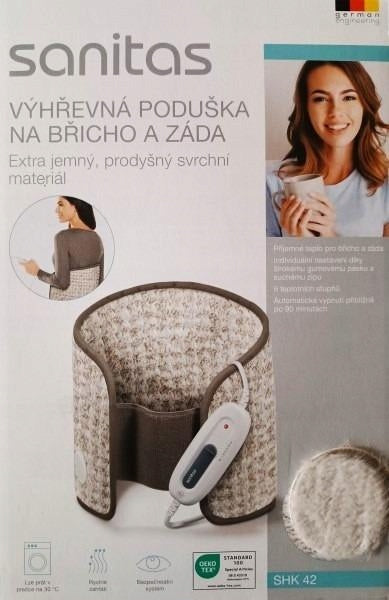 Belt Heating cushion Sanitas for abdomen/back SHK 42 beige Medical device no