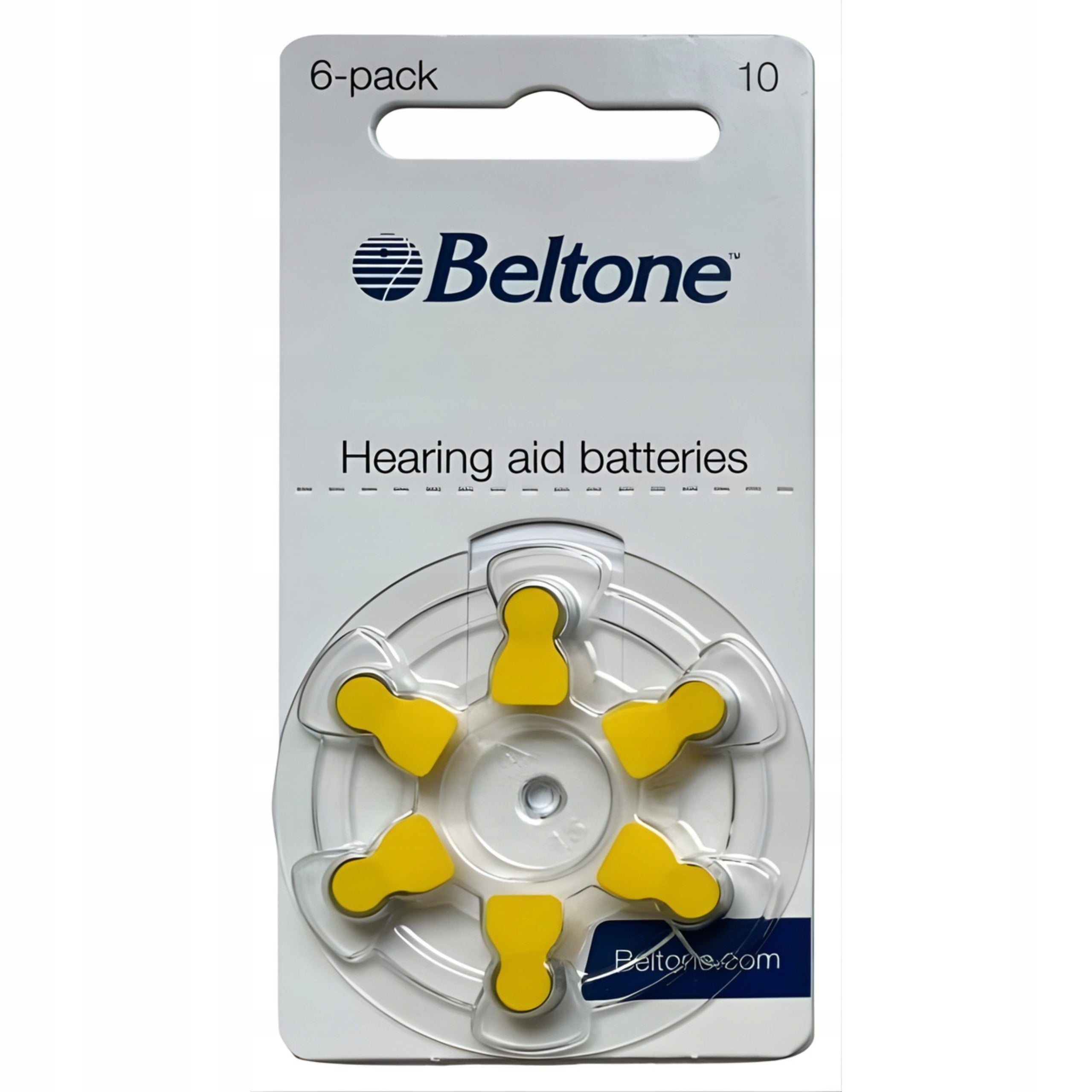 Beltone Hearing Aid Batteries 10 - 1 Leaf (6 Pieces Battery)