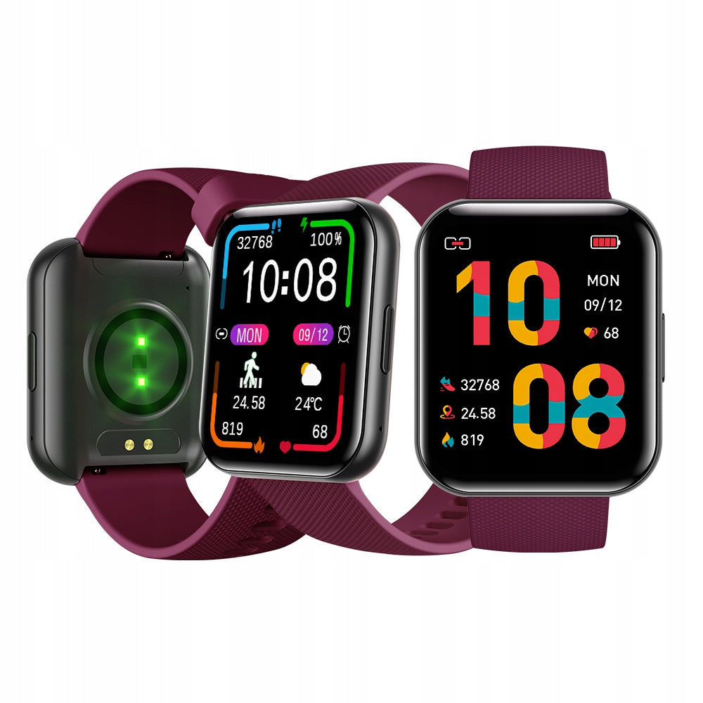 Bemi SmartWatch Exo Black + Silicone Strap Red/Red Wine 1.91″ Manufacturer code BWEXO1BR