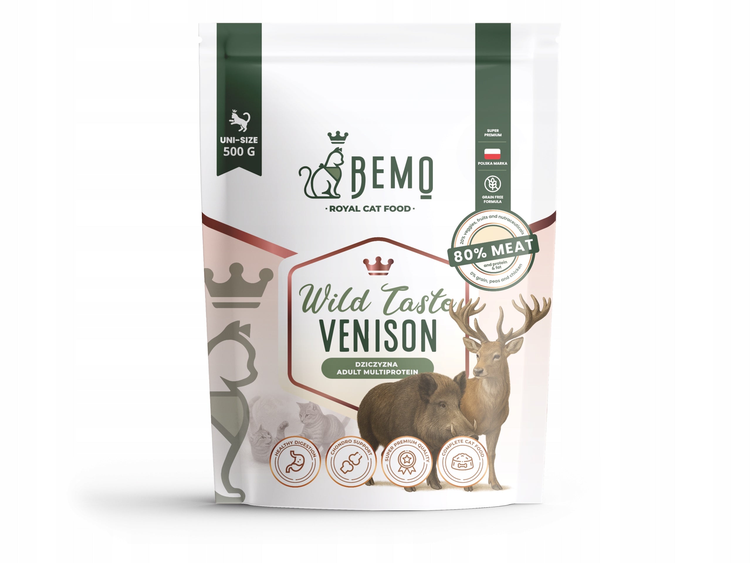 Bemo Cat Wild Taste Venison – dry cat food with venison 500g