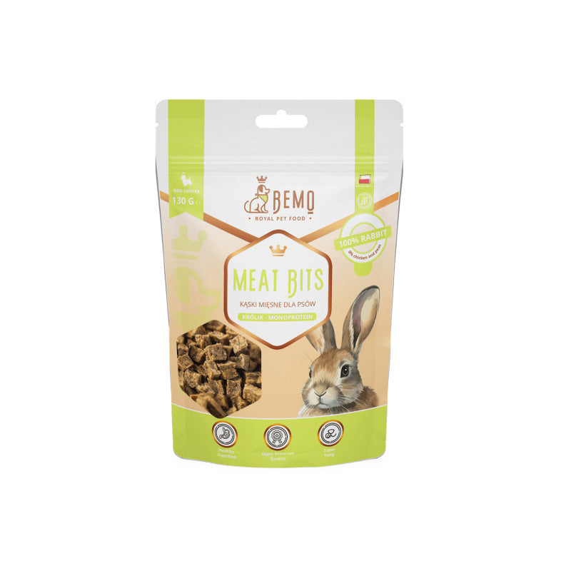 Bemo Meat Bits Semi-Soft Meat Dog Bites Hypoallergenic Rabbit 130 g