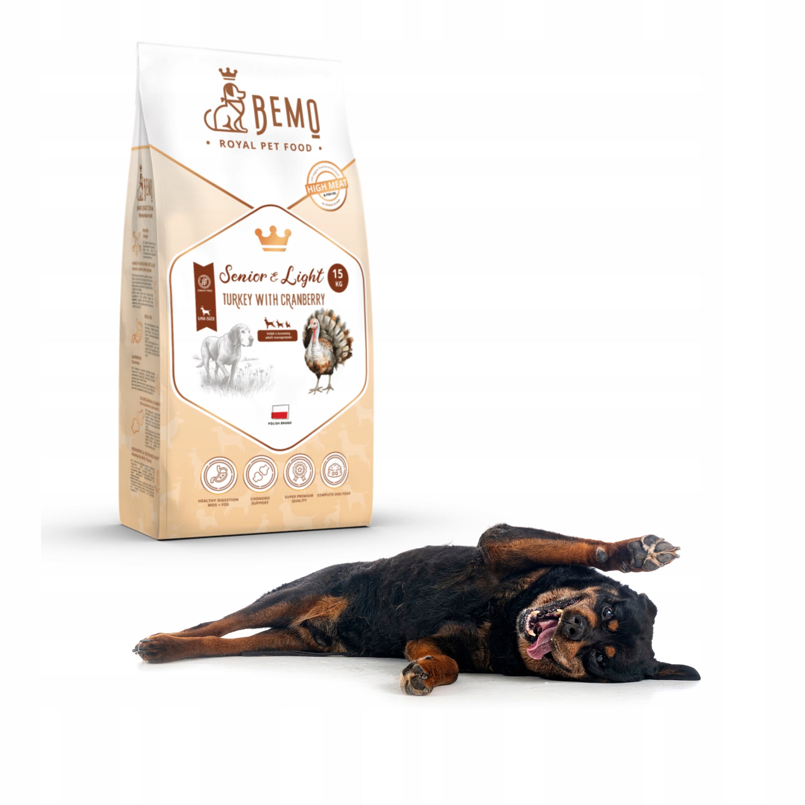 Bemo Senior&Light All Breeds Monoprotein Turkey Hypoallergenic 15kg Brand BEMO