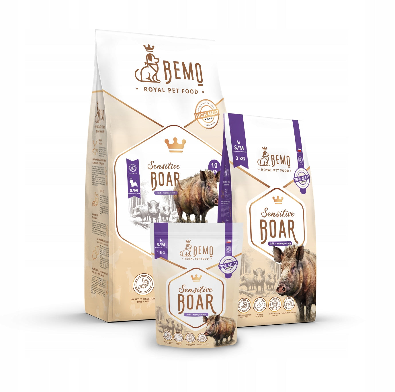 Bemo Sensitive Adult M/L Boar Monoprotein Hypoallergenic 10kg Brand BEMO