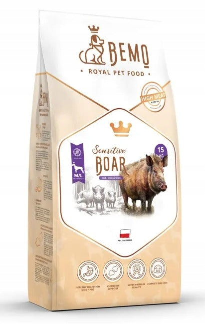 Bemo Sensitive Adult M/L Boar Monoprotein Hypoallergenic 15kg