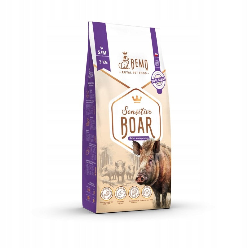 Bemo Sensitive Adult S/M Boar Monoprotein Hypoallergenic 3kg Manufacturer code 5904966790737