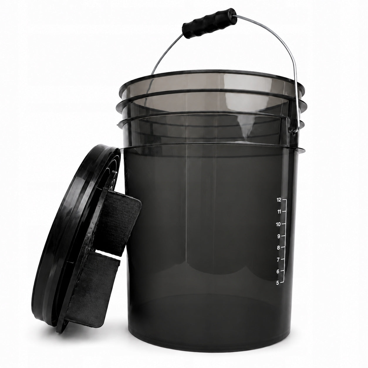 BenBow 20 L bucket with black separator + screw-on lid