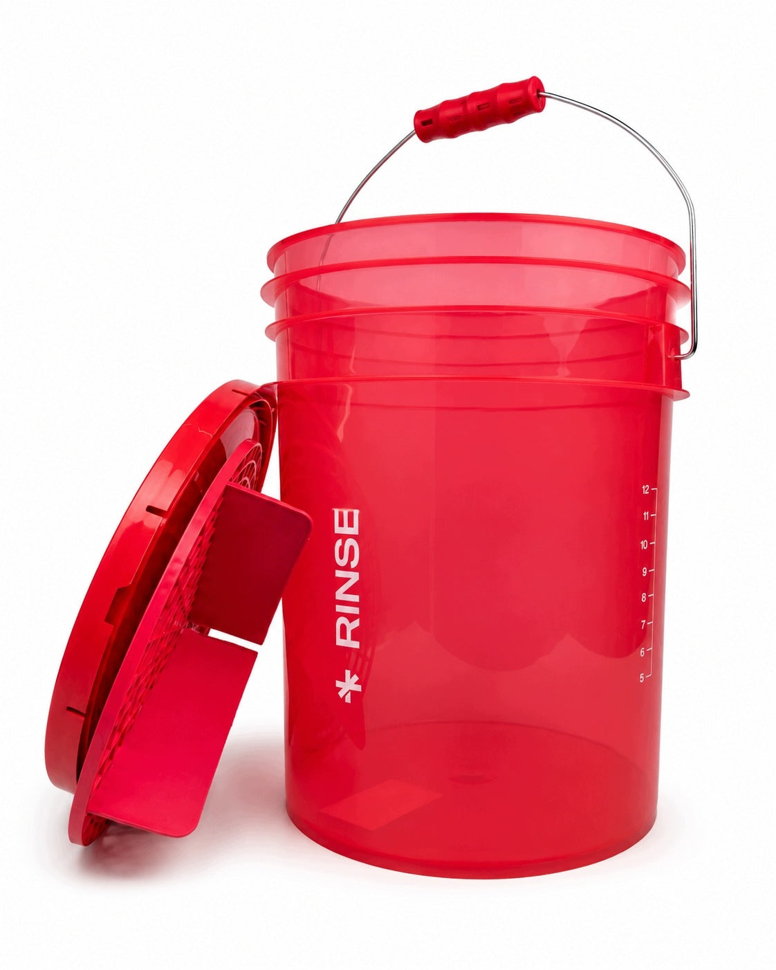 BenBow RINSE bucket 20 L with red separator + push-in lid