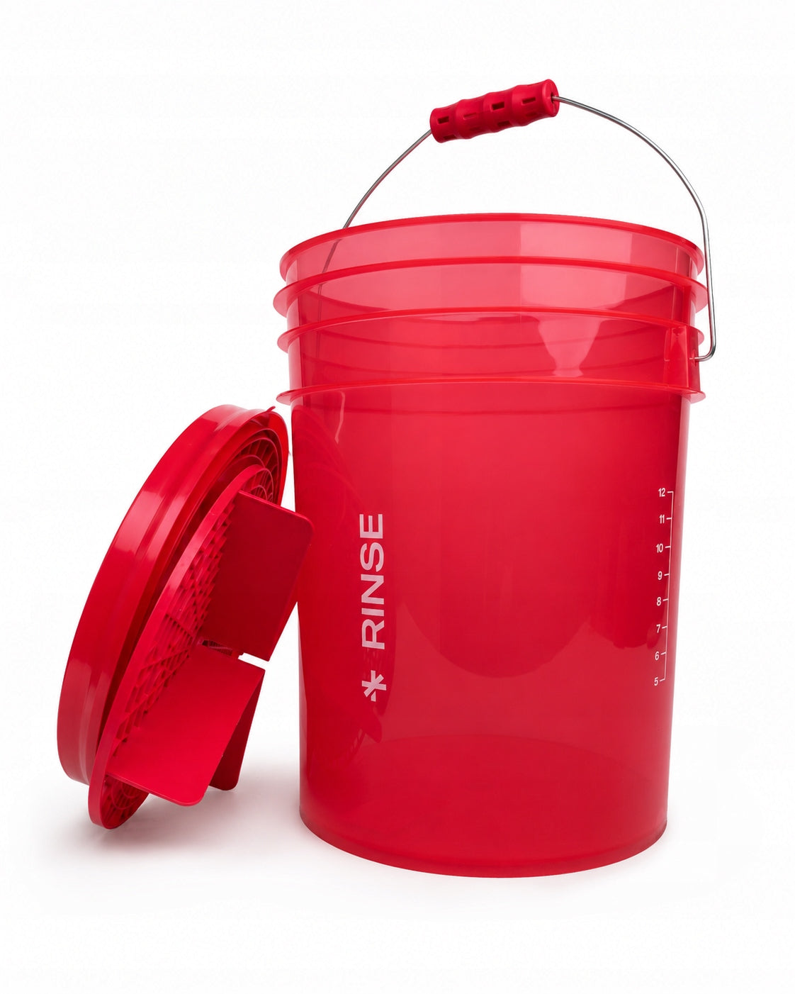 BenBow RINSE bucket 20 L with red separator + screw cap