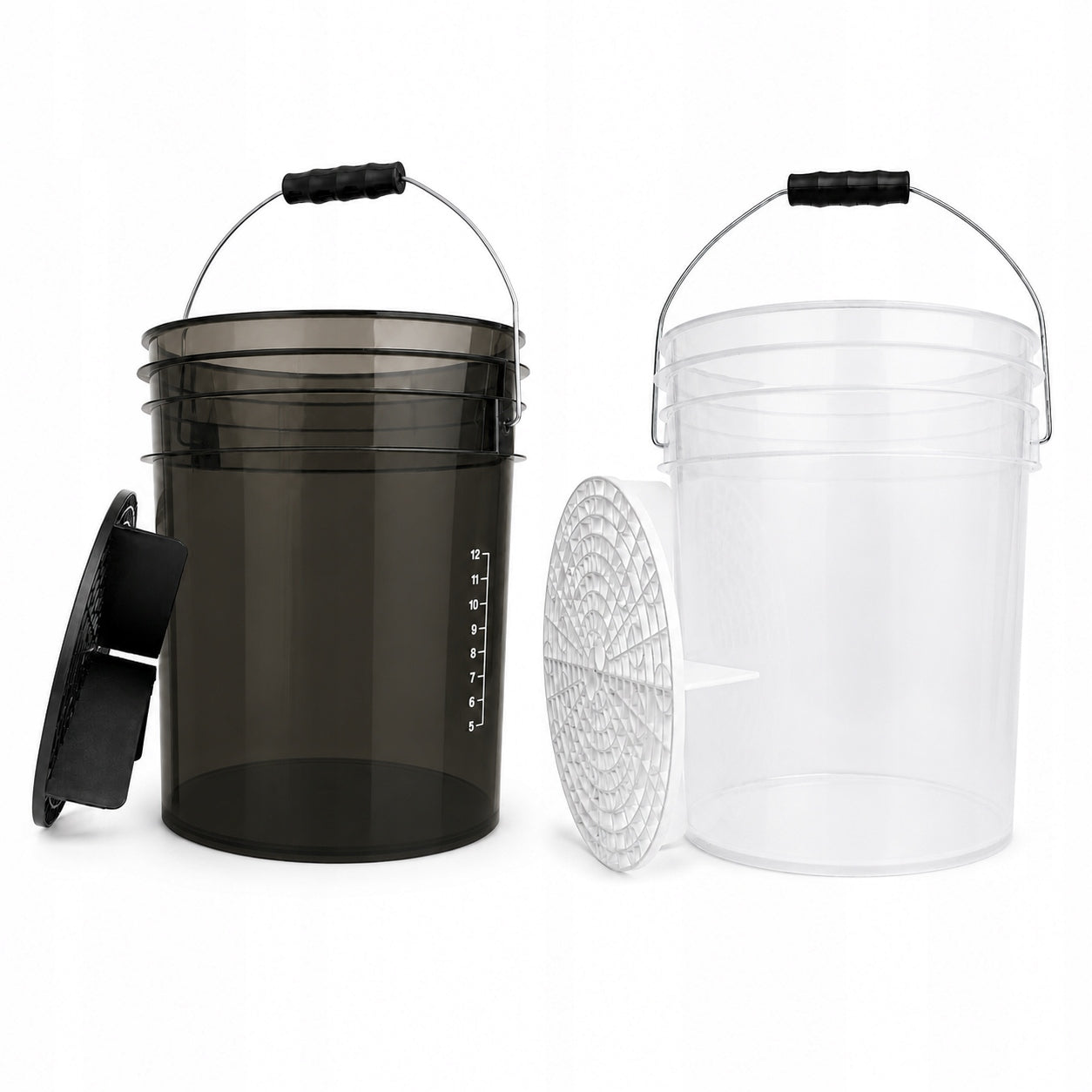 BenBow set of 2 transparent universal buckets with separators