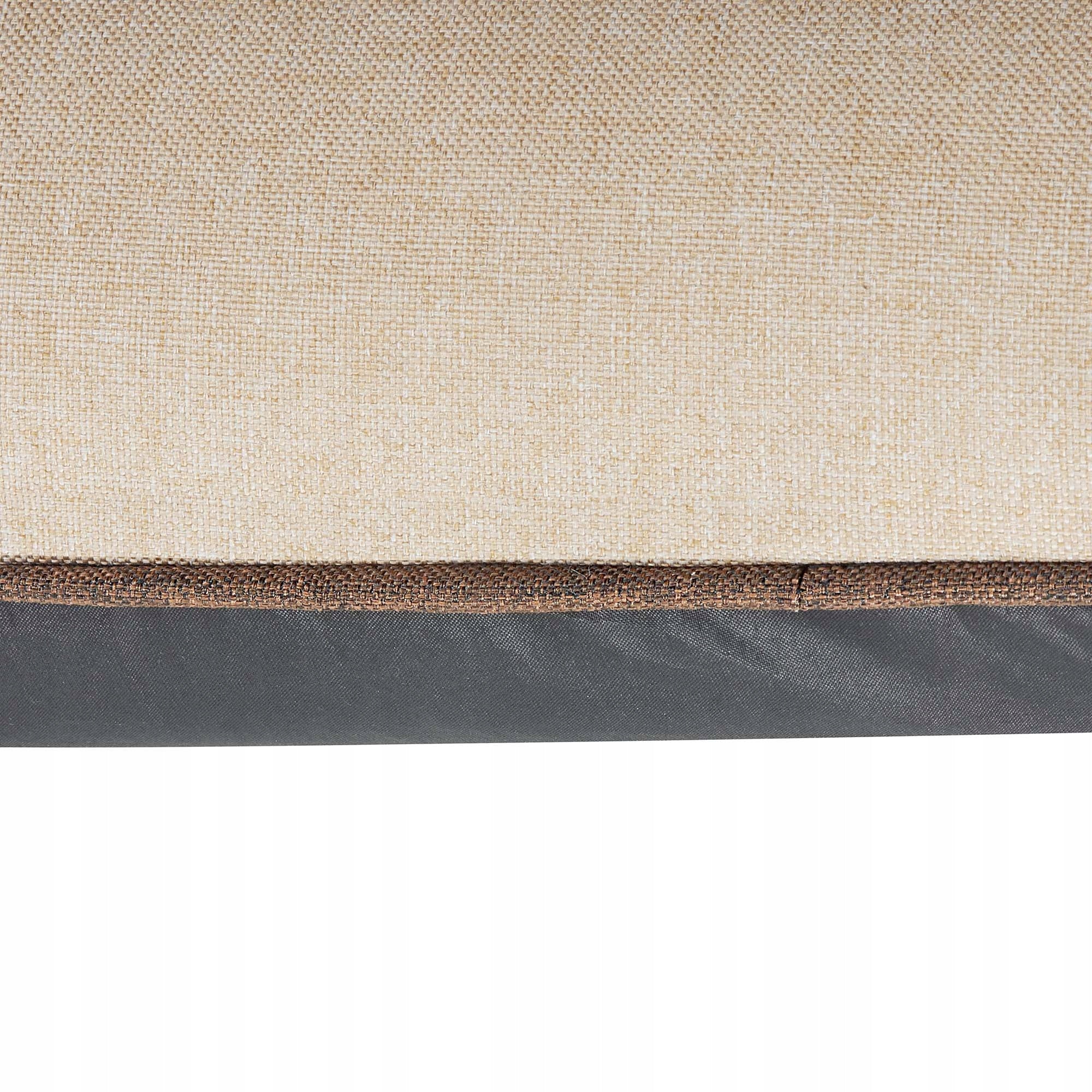 Bench cushion 120x60x50 rattan 2+1 beige linen Cushion thickness 10 cm