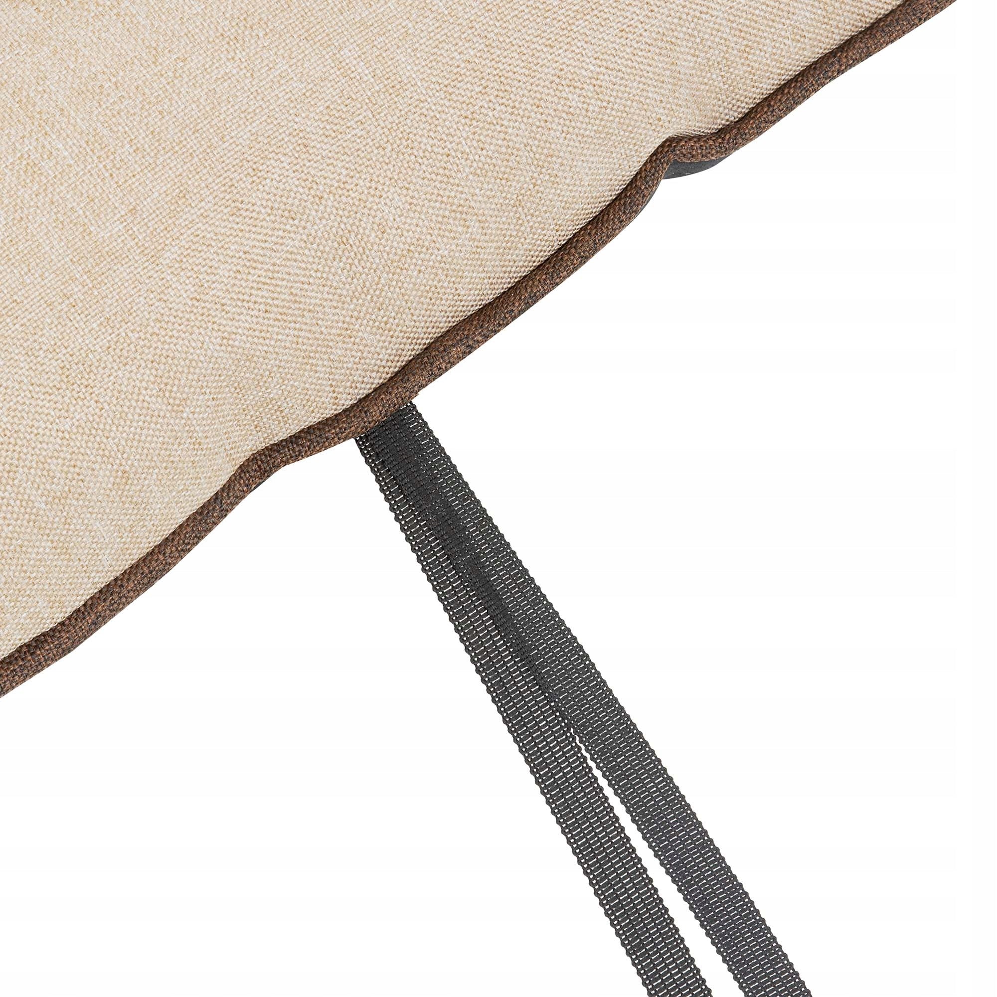 Bench cushion 120x60x50 rattan 2+1 beige linen Pillow width 110 cm