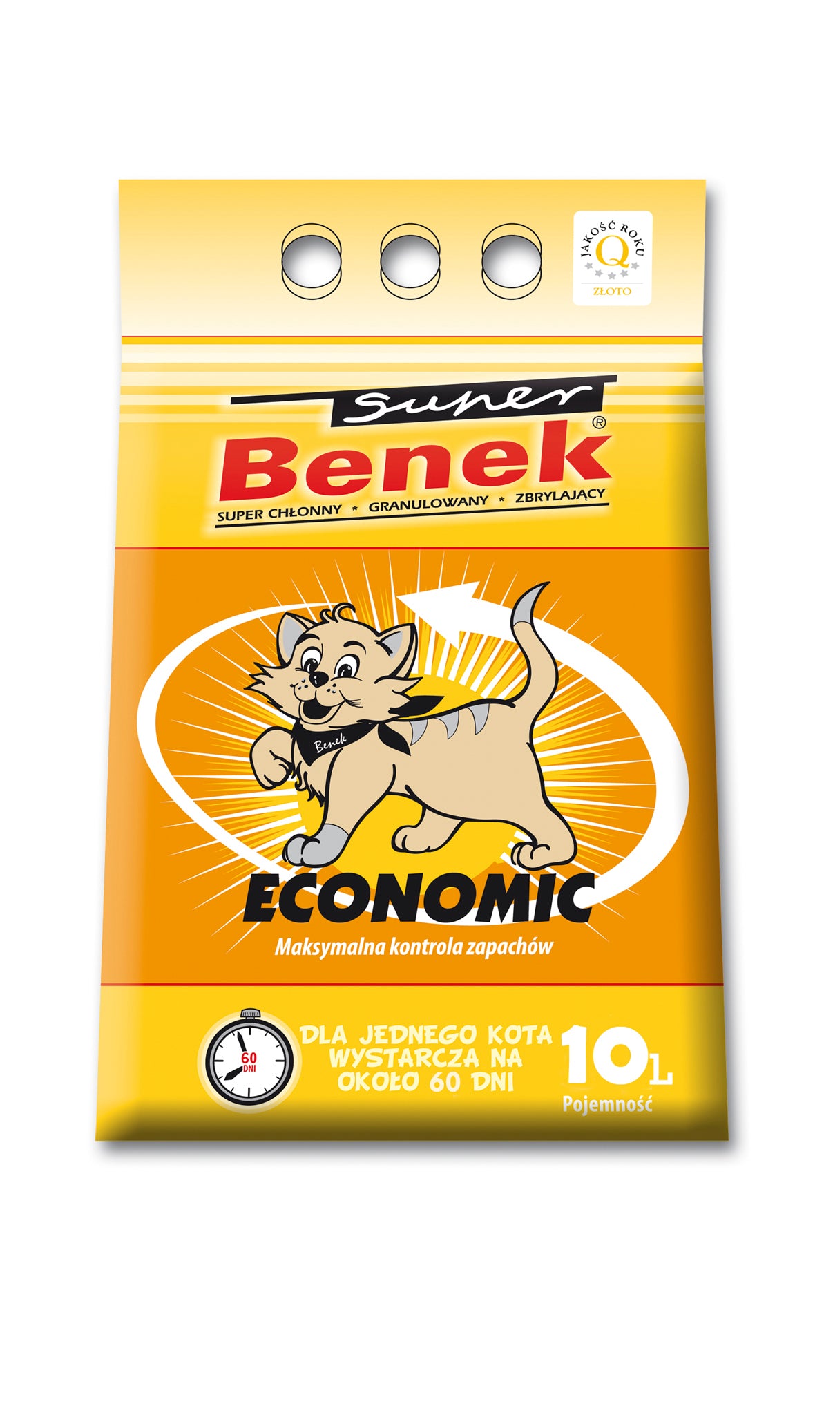 Benek Economic 10 l Bentonite Litter Super Benek Economic 10 l Packaging status original