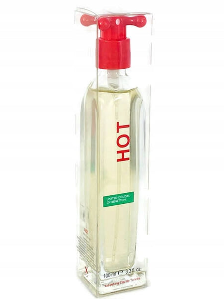 Benetton Hot 100ml Edt Women's Eau De Toilette Classic Version Packaging status original