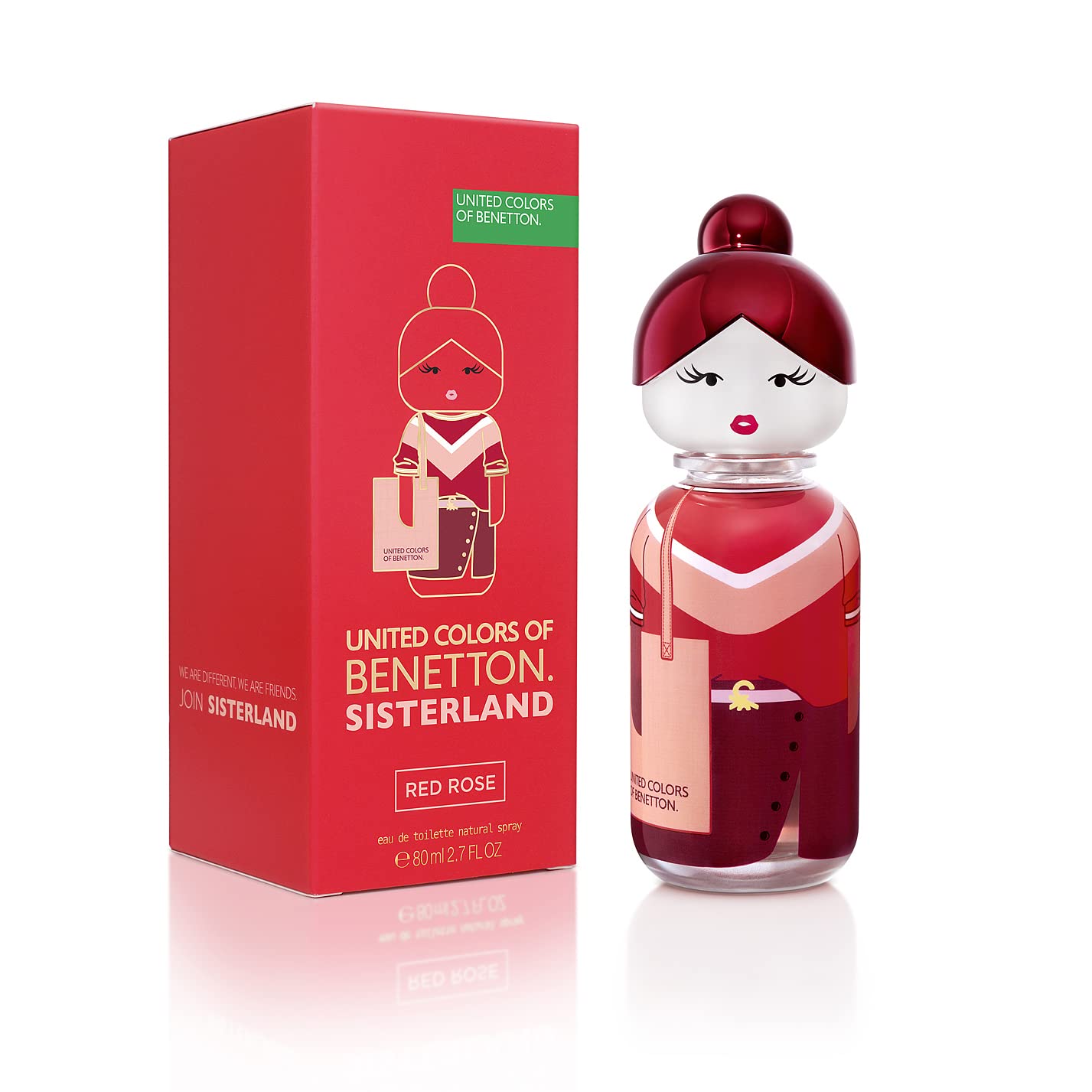 Benetton Sisterland Red Rose Edt pro ženy 80 ml – květinově ovocná vůně
