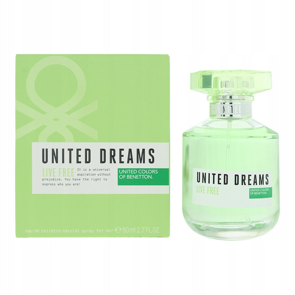 Benetton United Dreams for her Live Free toaletní voda pro ženy 80 ml Manufacturer code 8433982017124