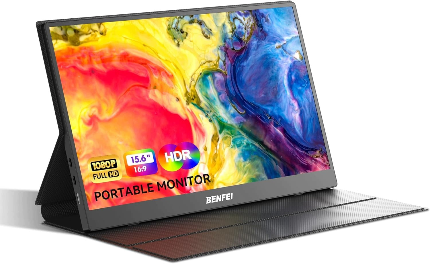 Benfei Portable Monitor 15.6" Full HD - USB-C/ HDMI with Speakers