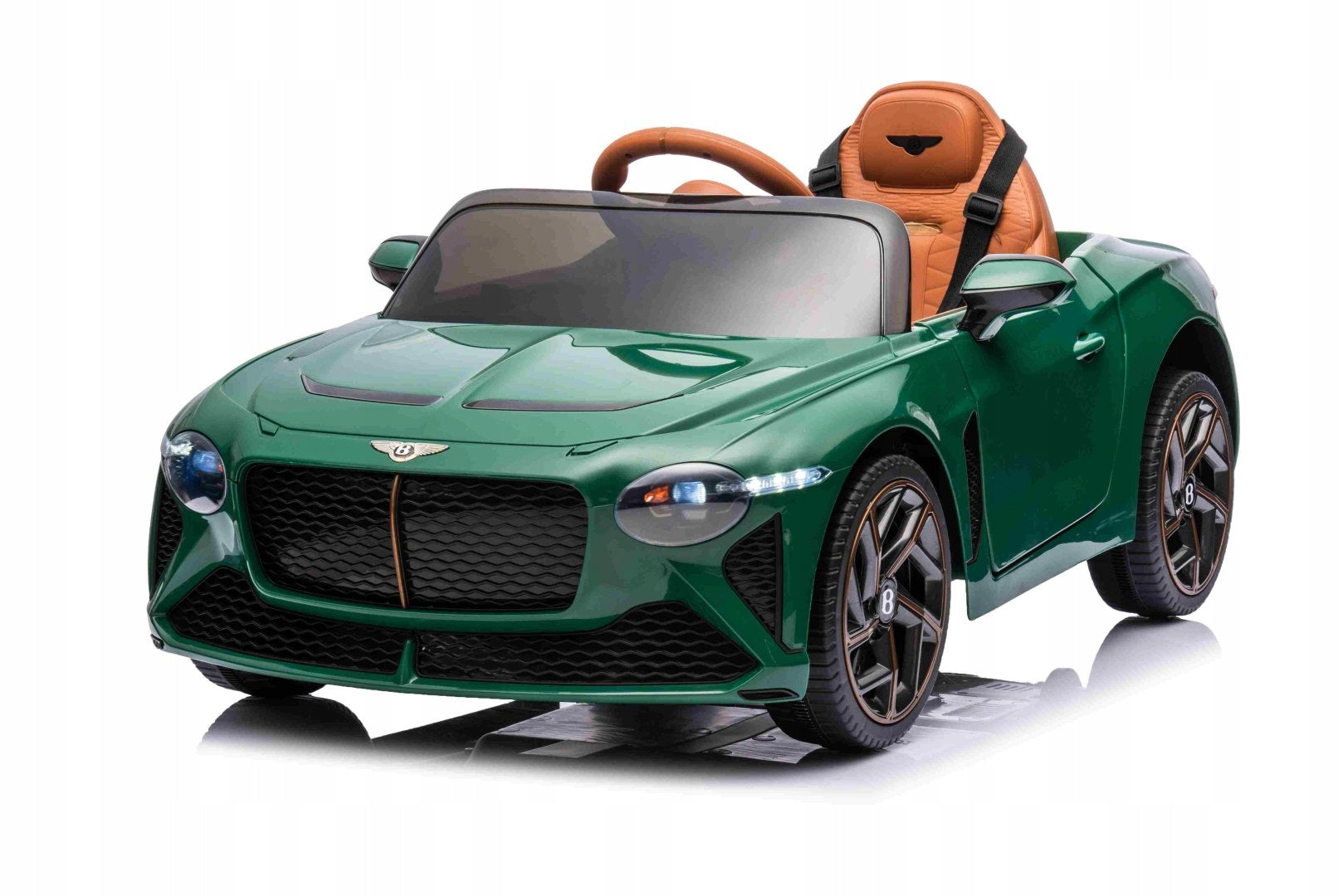 Bentley Bacalar Battery Car for Kids Green + Remote Control + EVA + Free