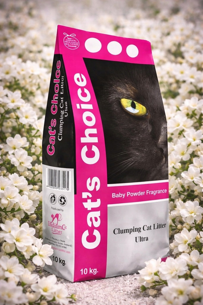 Bentonite Cat Litter Baby Powder Indian Cat Litter 10L Clumping Brand no brand
