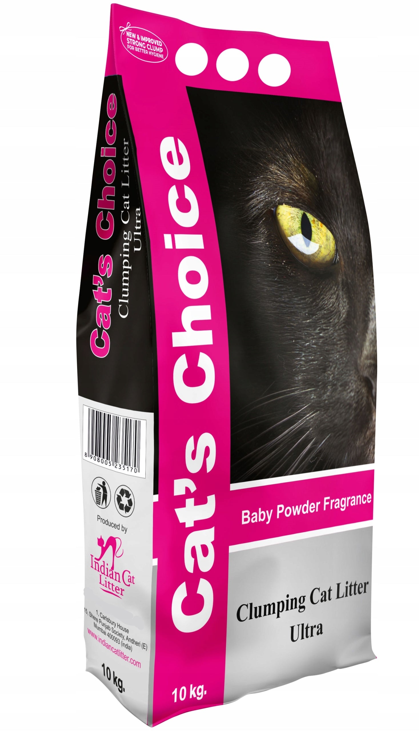 Bentonite Cat Litter Baby Powder Indian Cat Litter 10L Clumping