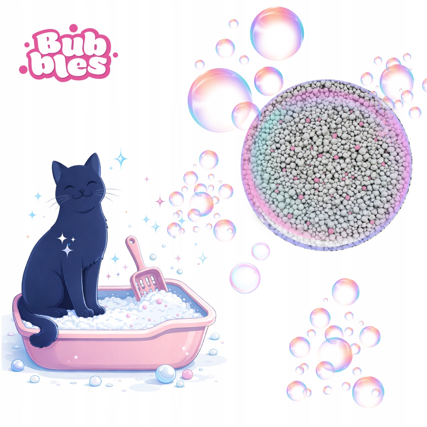 Bentonite Cat Litter Catwalk Bubbles POWDER SCENT 20L Packaging status original