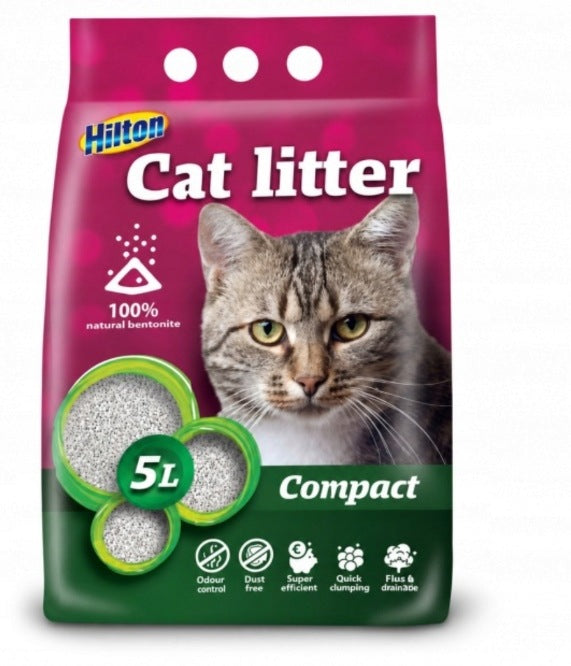 Bentonite Litter HILTON Compact for Cat 5L