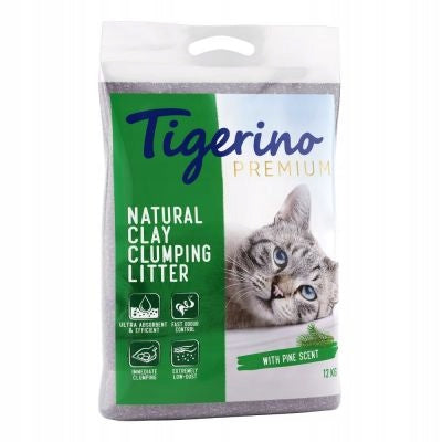 Bentonite Litter Tigerino Scent Fresh Gras 12 L