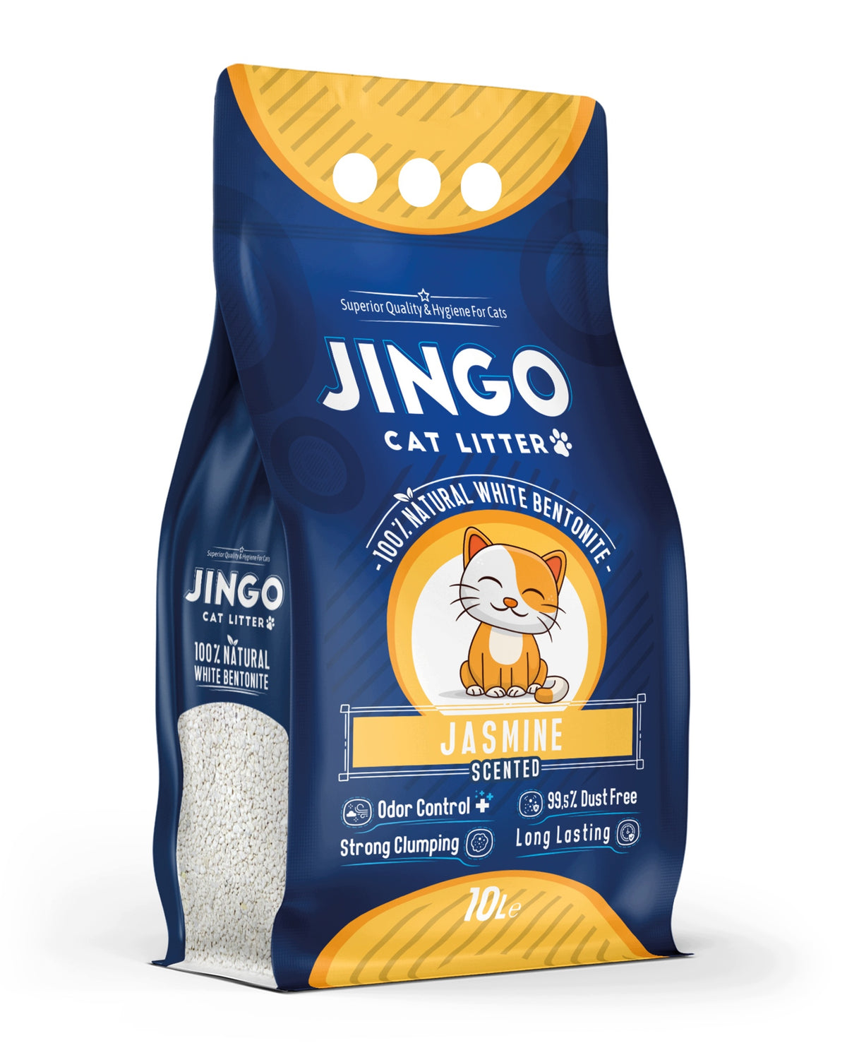 Bentonite Litter for Cat JINGO Jasmine 10L