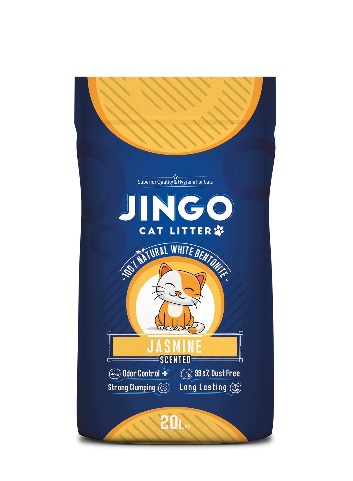 Bentonite Litter for Cat JINGO Jasmine 20L