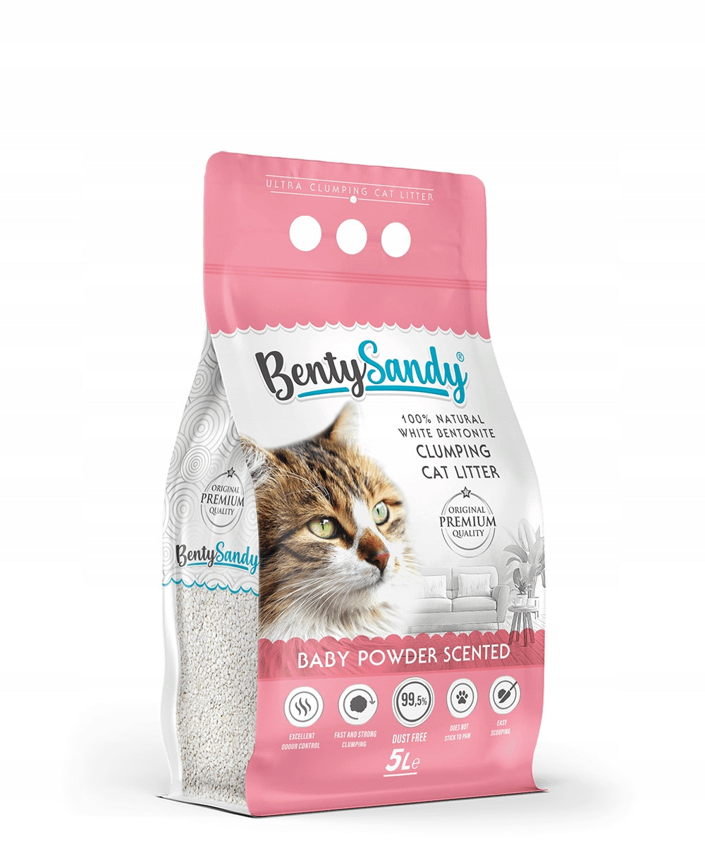 Benty Sandy Baby Powder Bentonite Cat Litter 10 L
