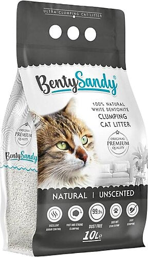 Benty Sandy Natural Bentonite Cat Litter 10 L
