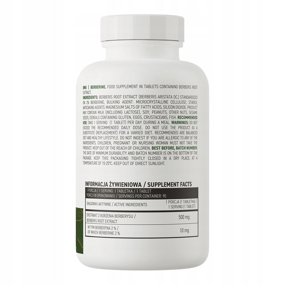 Berberine OstroVit 90 tabs BERBERINE SLIMMING Berberys Extract 500 mg Packaging status original