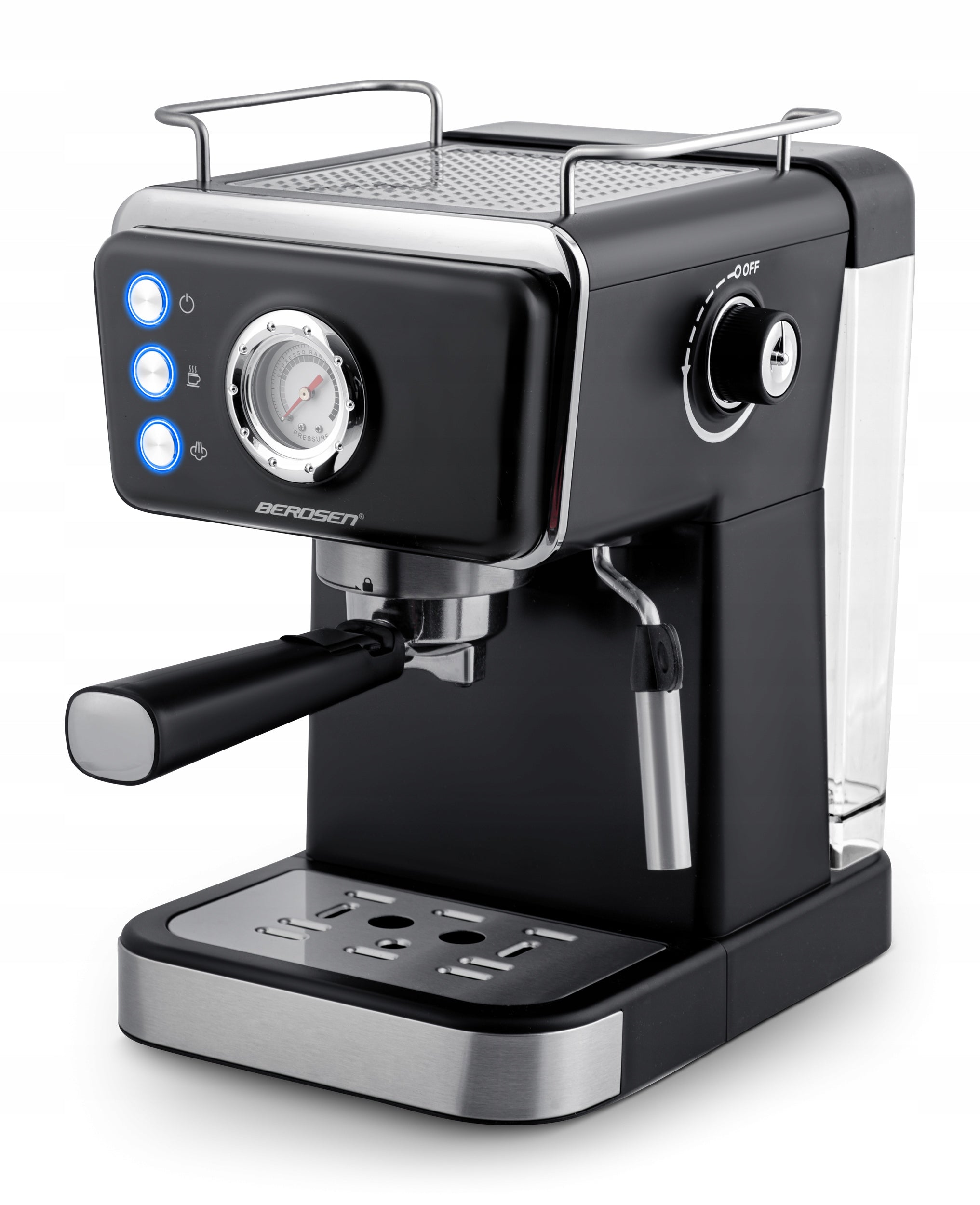 Berdsen BD-772 1350 W black espresso machine machine