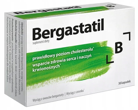 Bergastatil 30 capsules for cholesterol