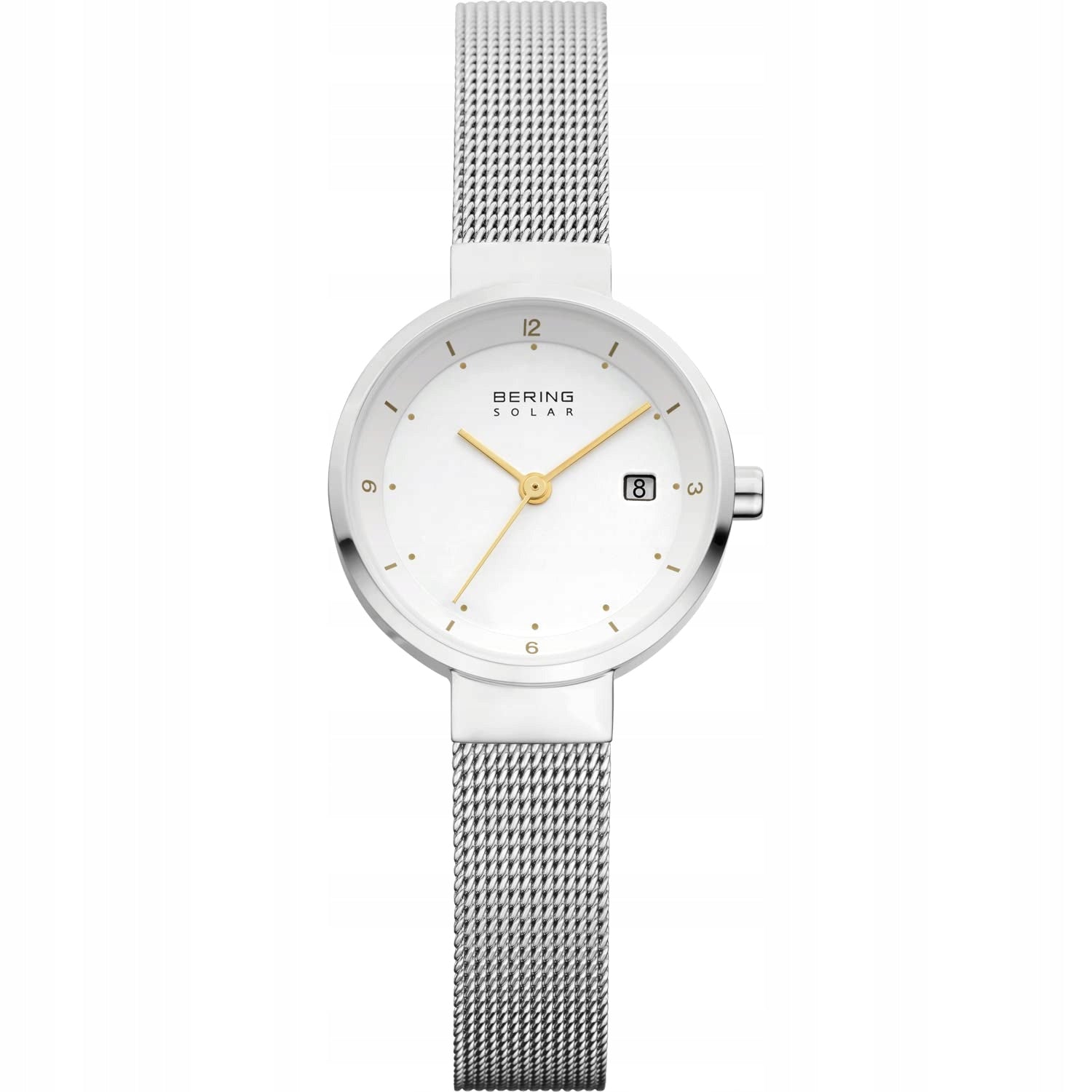 Bering Women Solar Collection Watch, Silver, 26 mm