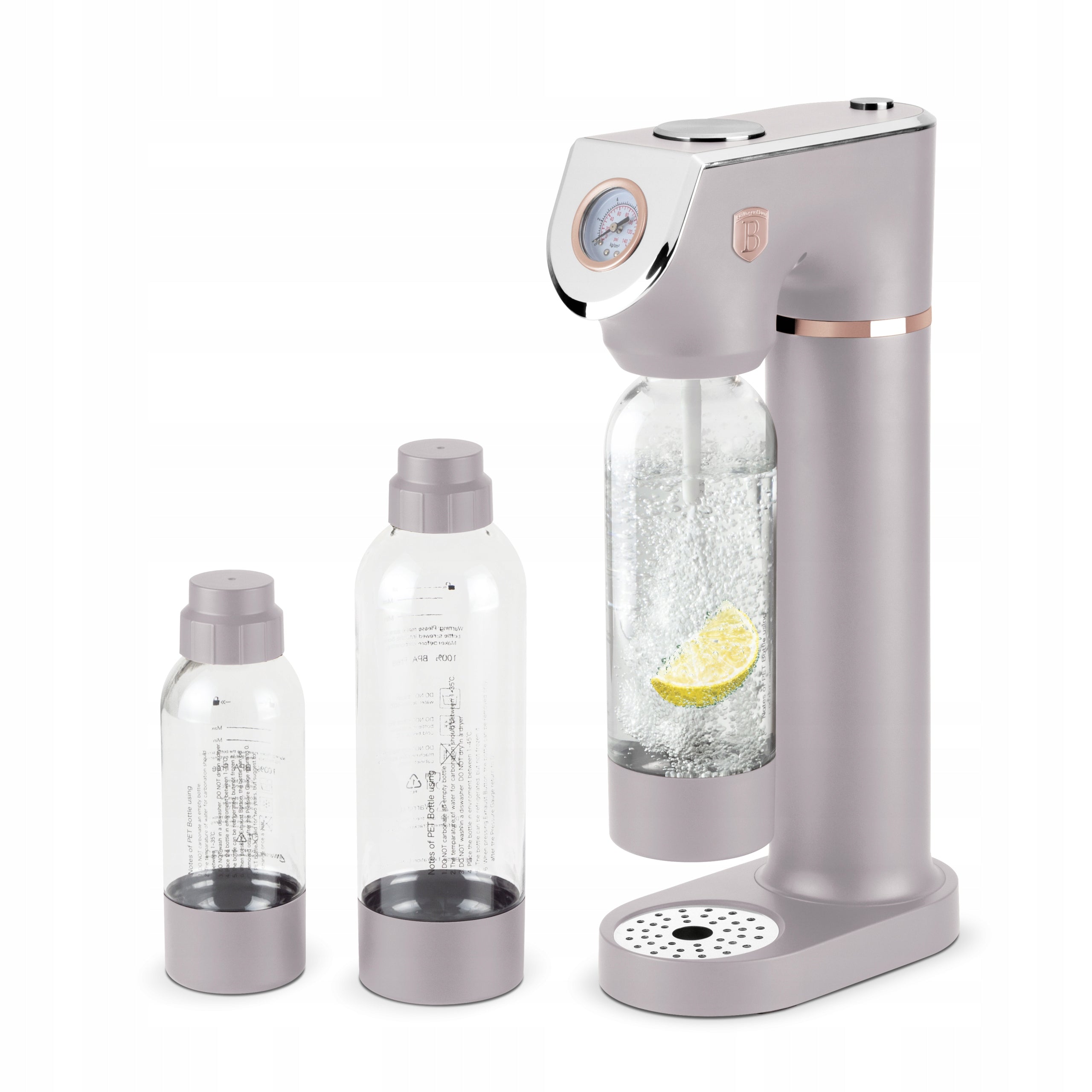 BerlingerHaus BH-8558 Taupe Collection Water Carbonator Packaging status original