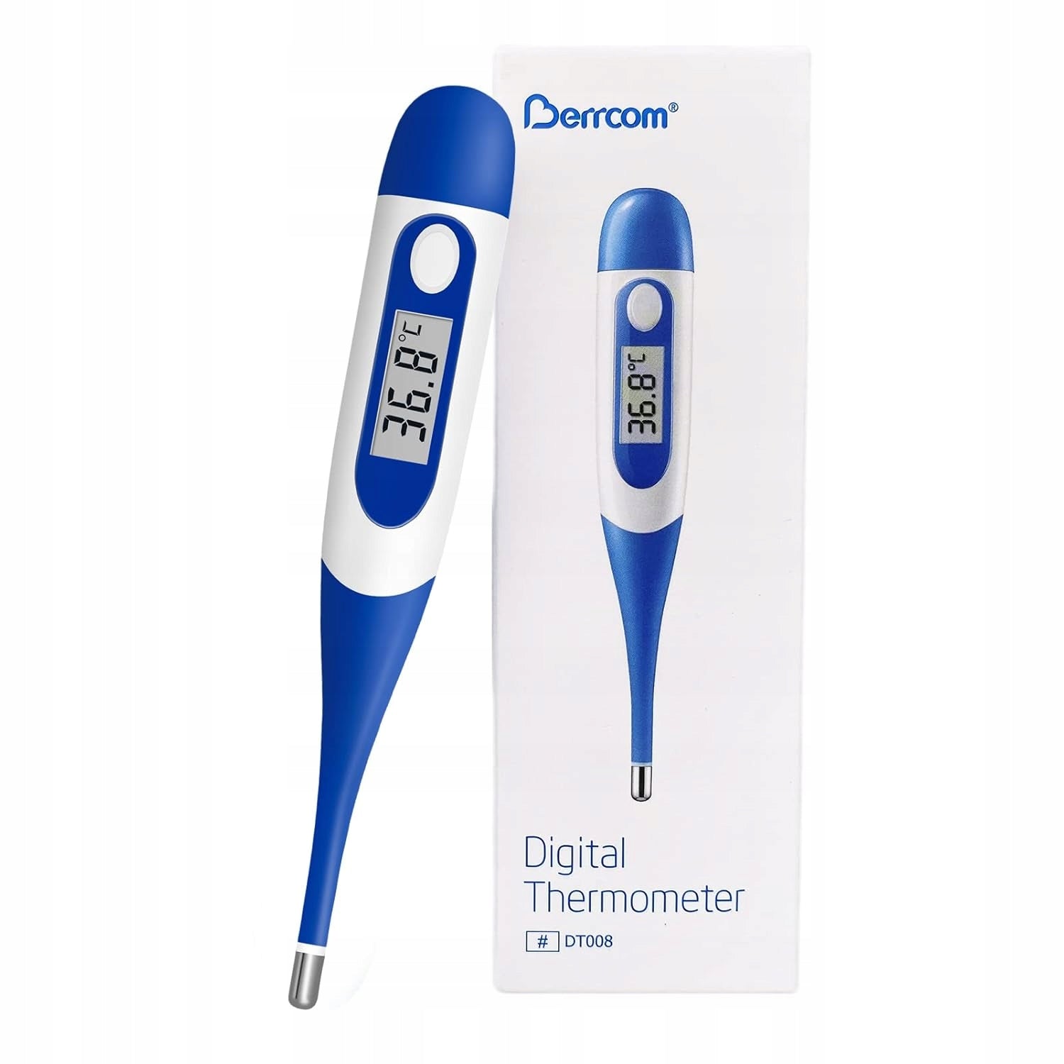 Berrcom DT-008 Digital Medical Thermometer with Flexible Tip