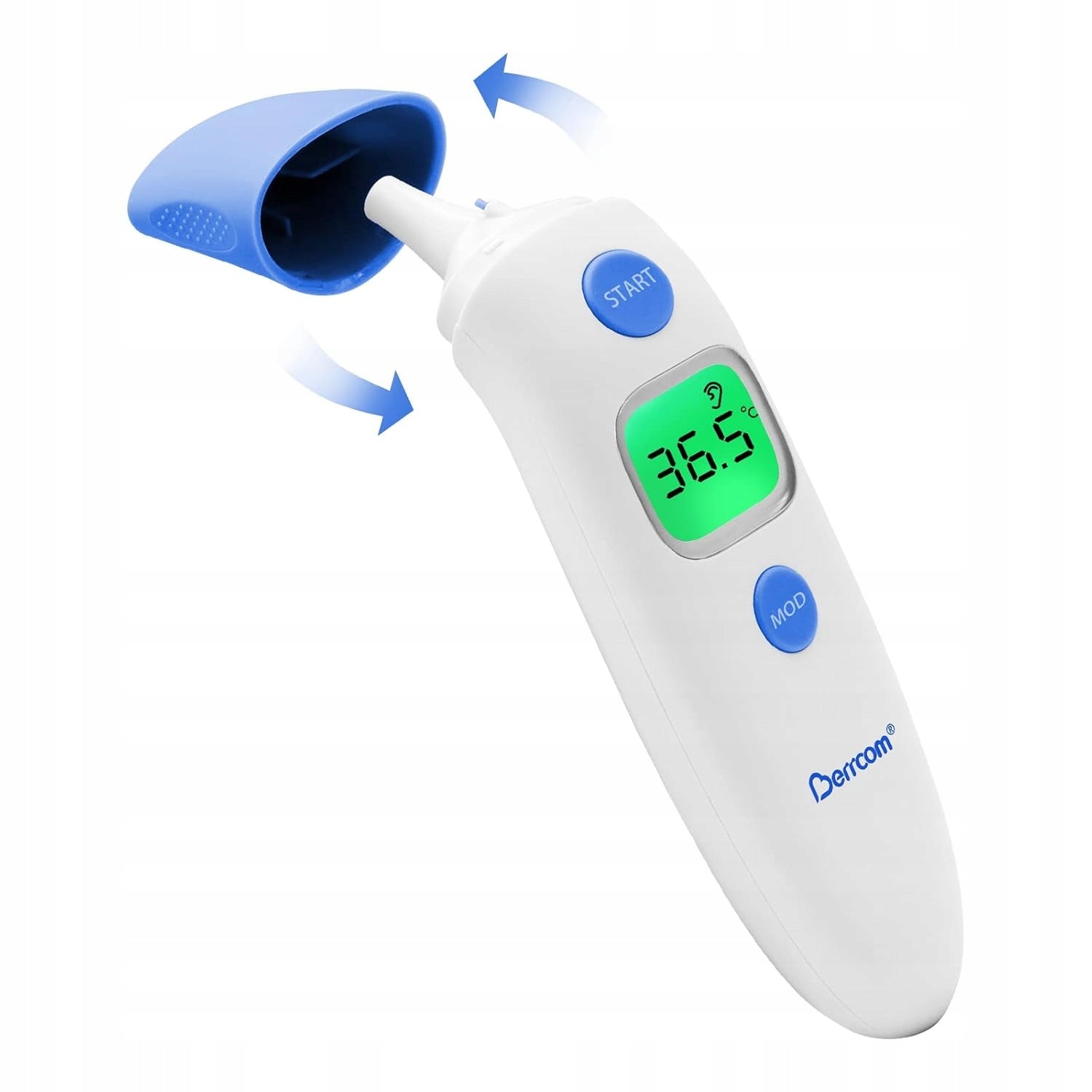 Berrcom Digital thermometer for forehead and ear - fast, touchless Medical device no