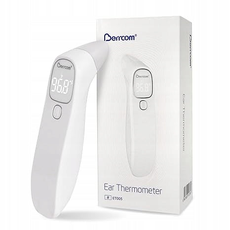 Berrcom front in-ear digital non-contact thermometer with fever alarm