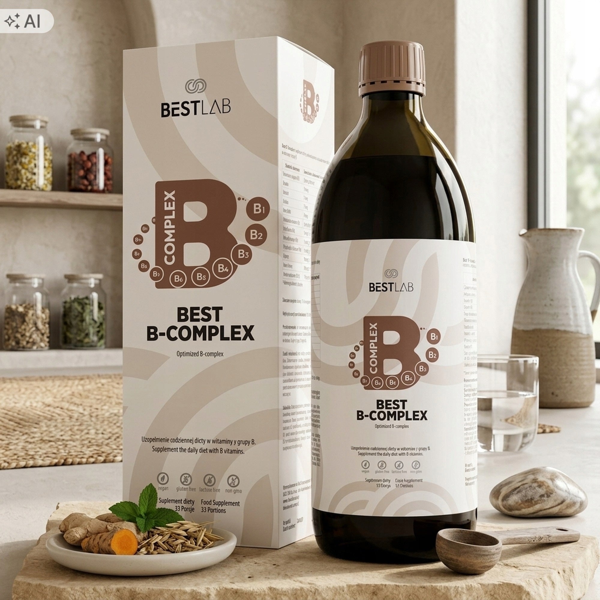 Best Lab B-Complex 500 ml - liquid vitamin B, active methylated forms Medical device no