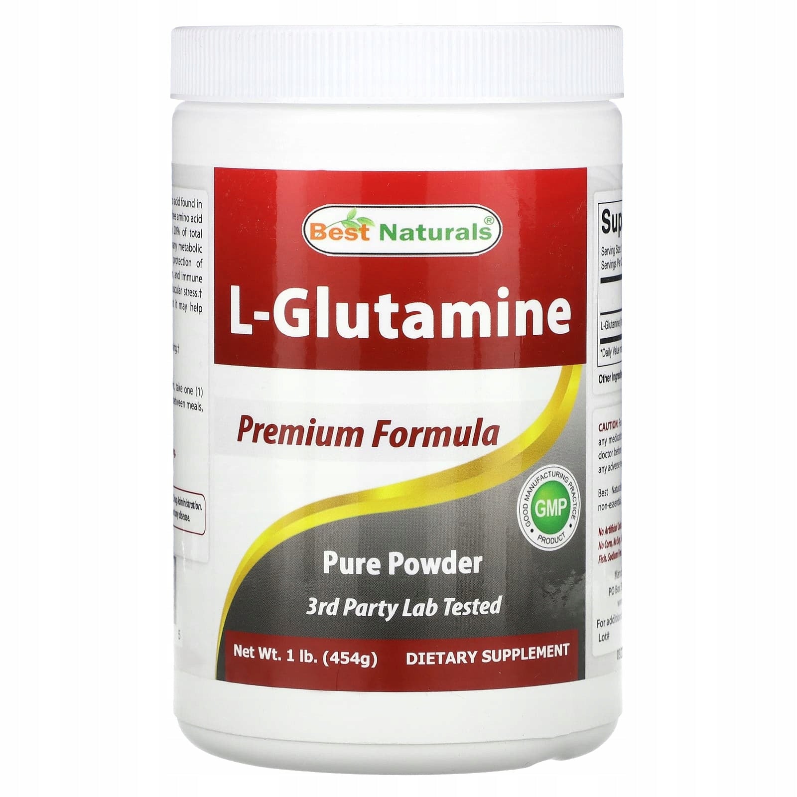 Best Naturals, L-glutamine, 454 g