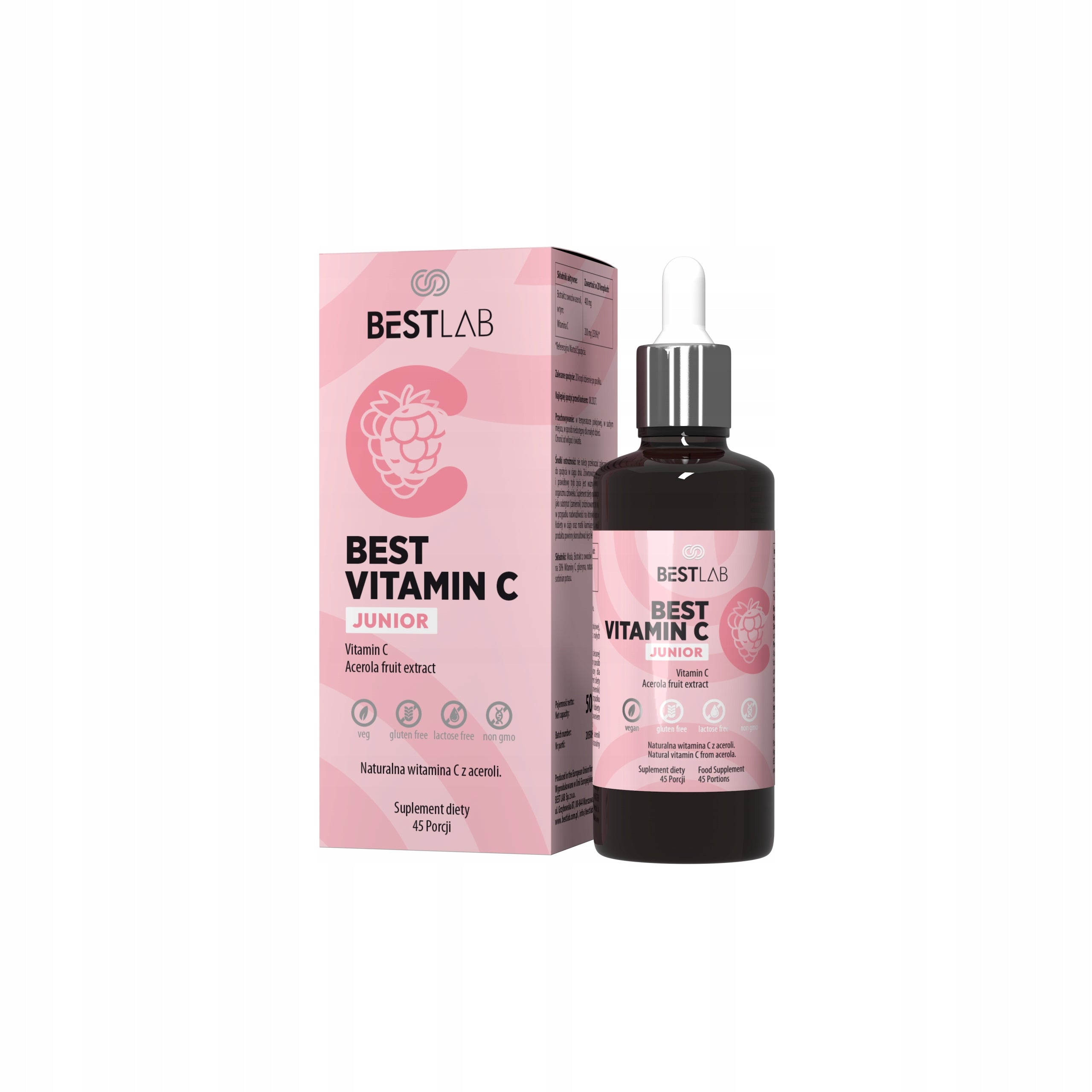 Best Vitamin C junior With Acerola from 6 months of age Best Lab 50ml EAN (GTIN) 5904917029886