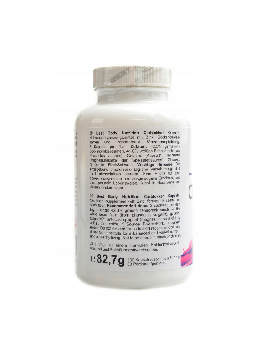 Best body nutrition Carblokker 100 kapslí Packaging status original